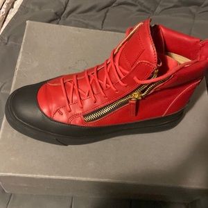 Very clean worn once everything comes with box and sack for shoes very authentic